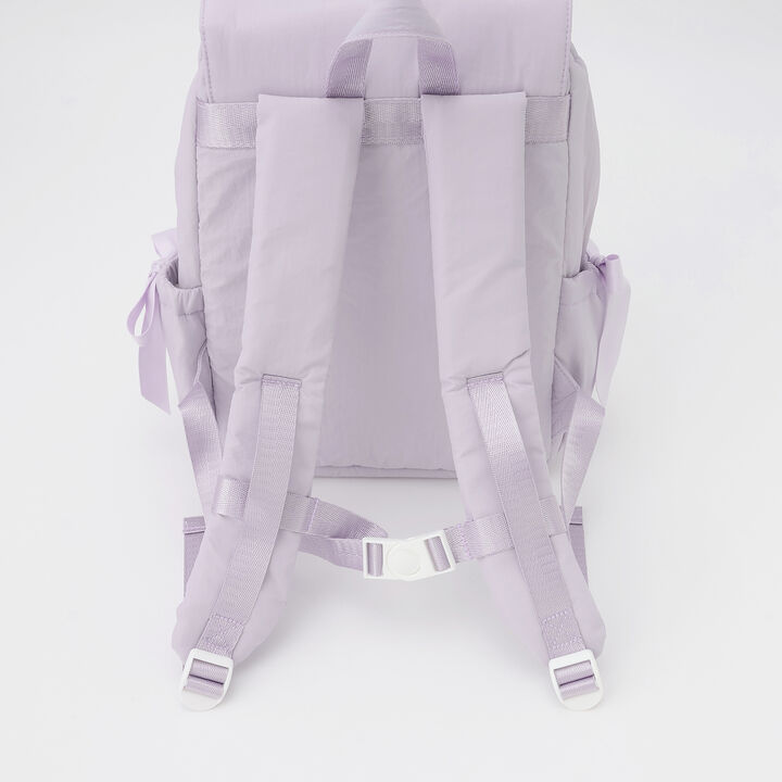 Padded Ribbon Backpack,Black, medium image number 5