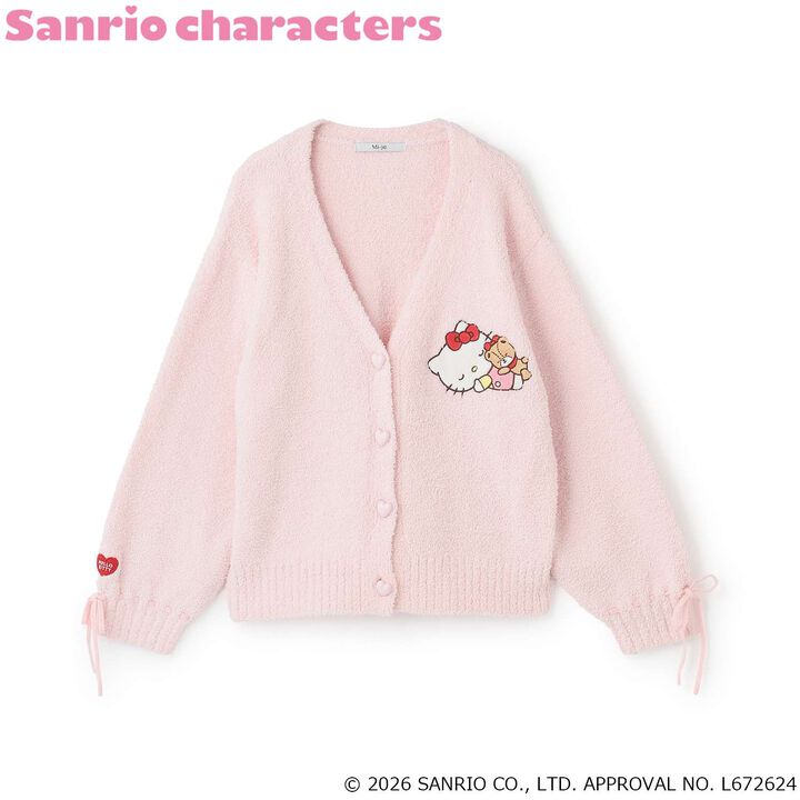 [Sanrio Characters/Hello Kitty] Marshmallow Knit Cardigan,Light blue, medium image number 3