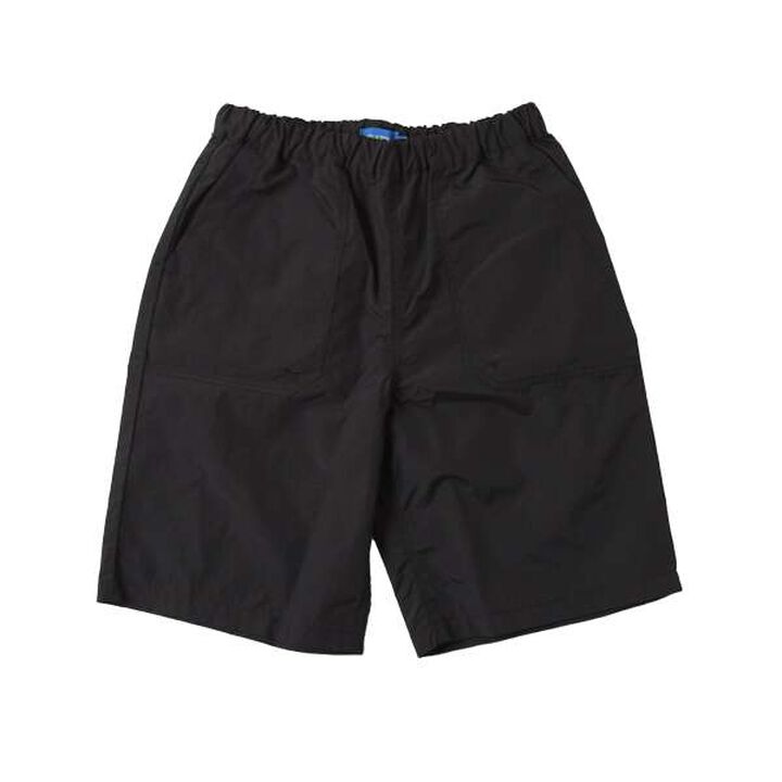 [Water-Repellent] Nylon Washed Baker Shorts,Black, medium image number 0