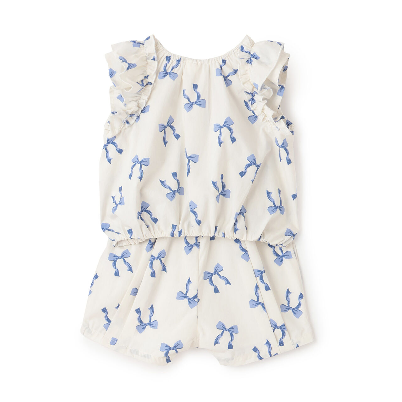 Link Ribbon All-Over Pattern Outfit Set,Pink, large image number 4