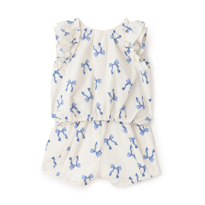 Link Ribbon All-Over Pattern Outfit Set,Pink, medium image number 4