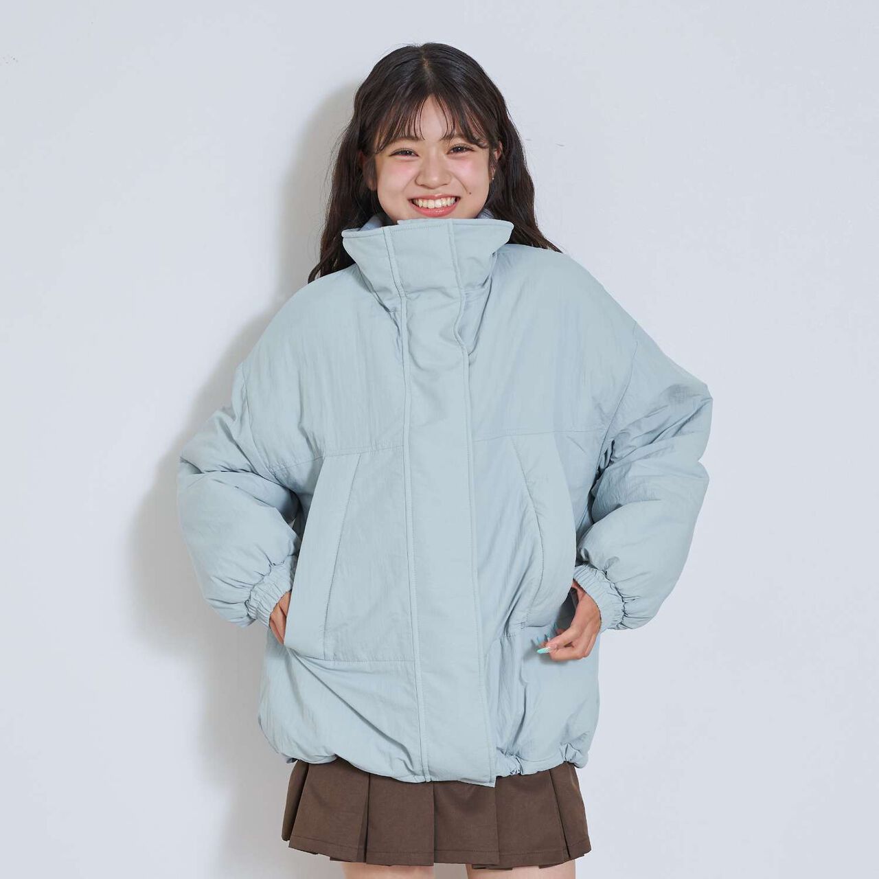 Fleece-Lined Monster Coat,Black, large image number 7