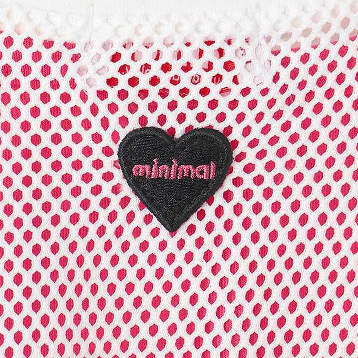 Mesh Short-Length Tank Top Set,Magenta, medium image number 5