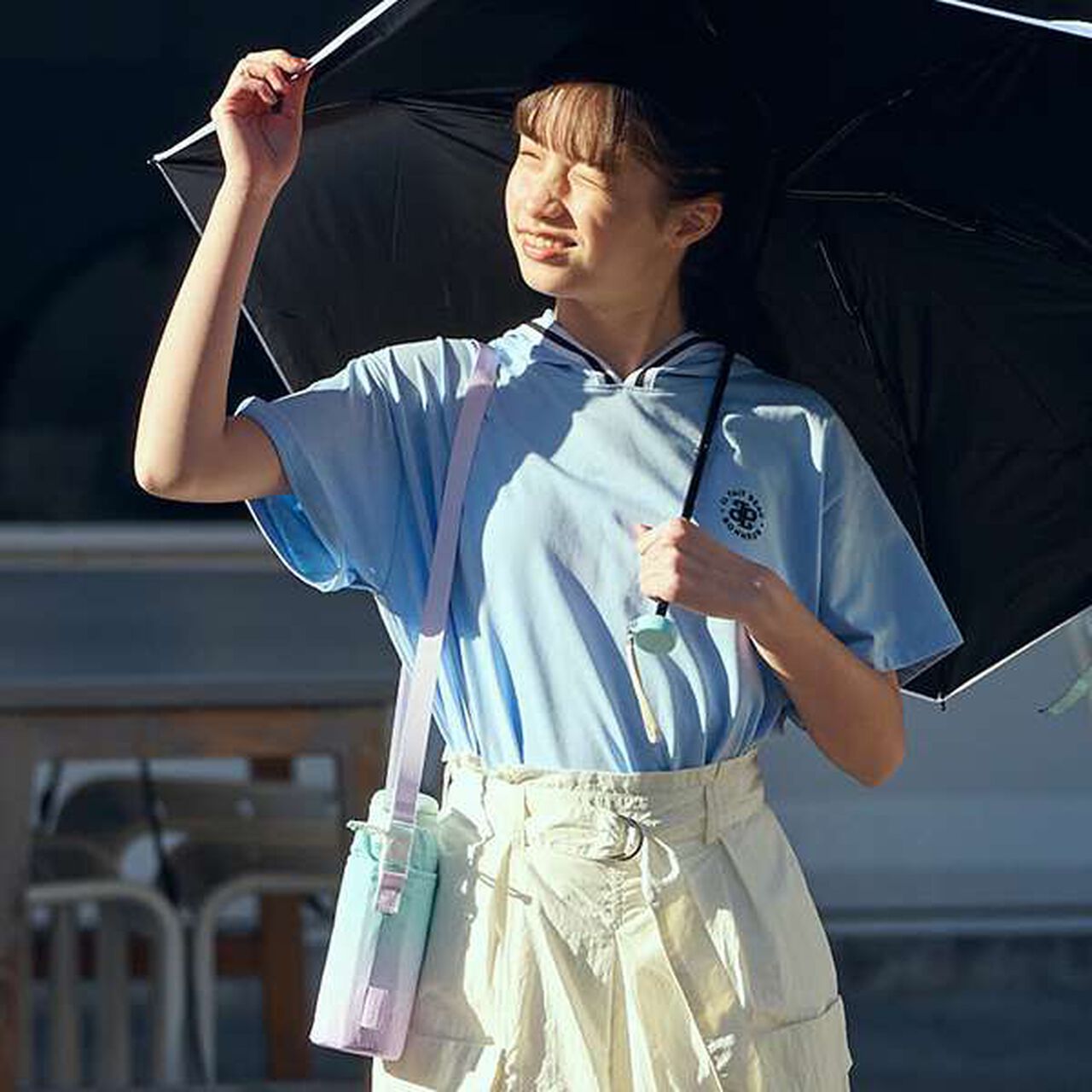 Lightweight Gradient Tulip Pattern Water Bottle (480ml),Emerald green, large image number 10