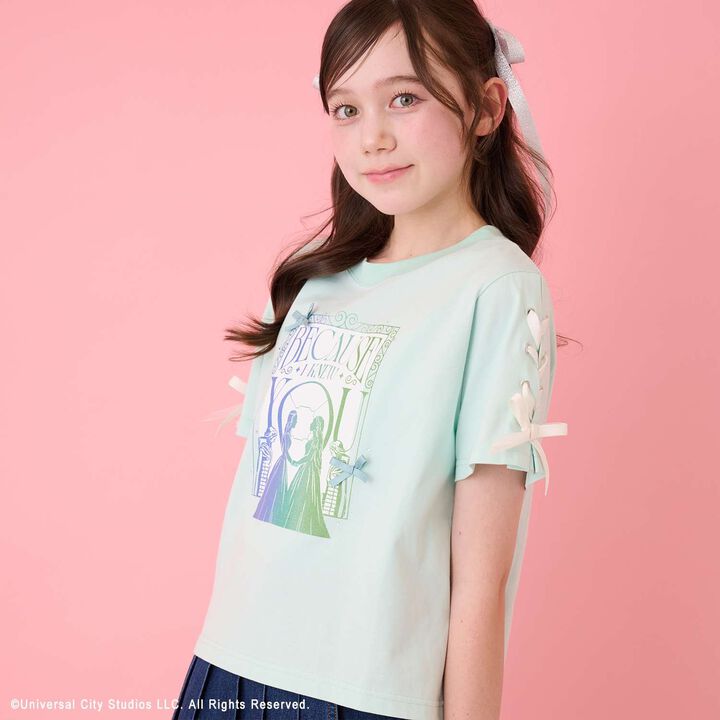[WICKED] Lace-up Ribbon Assortment T-shirt,, medium
