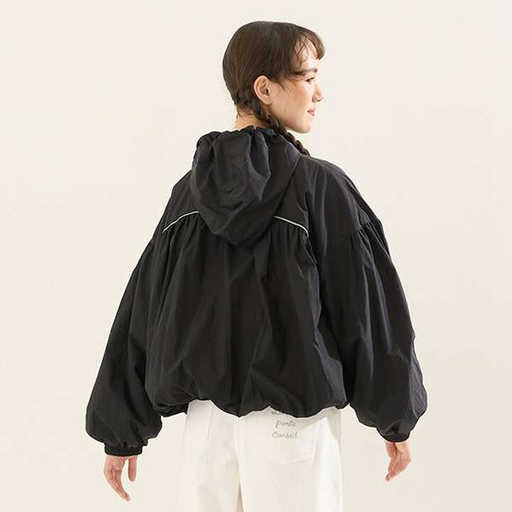 [AMI] Water-Repellent Hooded Balloon Light Bomber Jacket,Ivory, medium image number 10