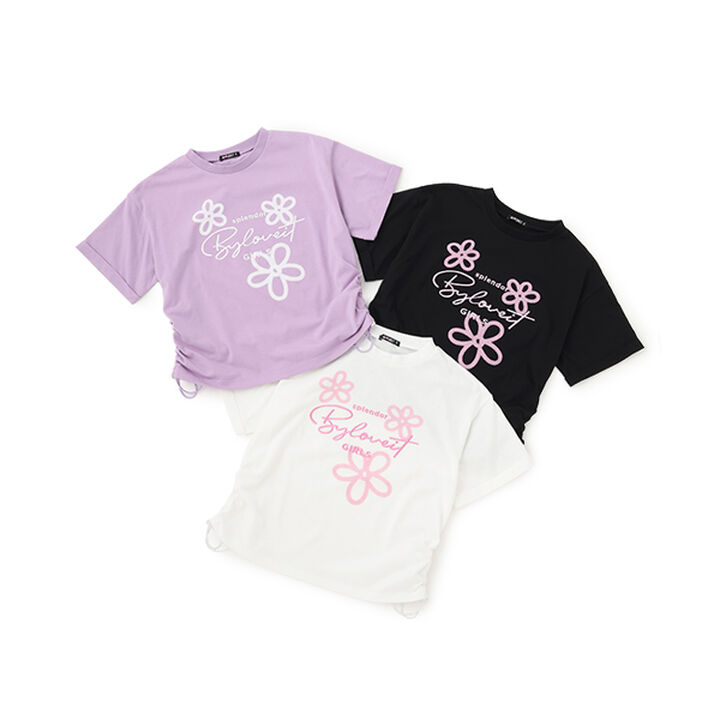 Airbrush Flower T-Shirt,Off white, medium image number 9