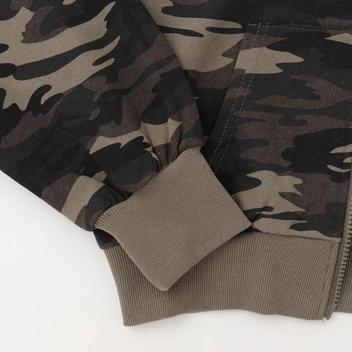 [LTXC] Fur-Trimmed Zip Hoodie,Khaki, medium image number 20