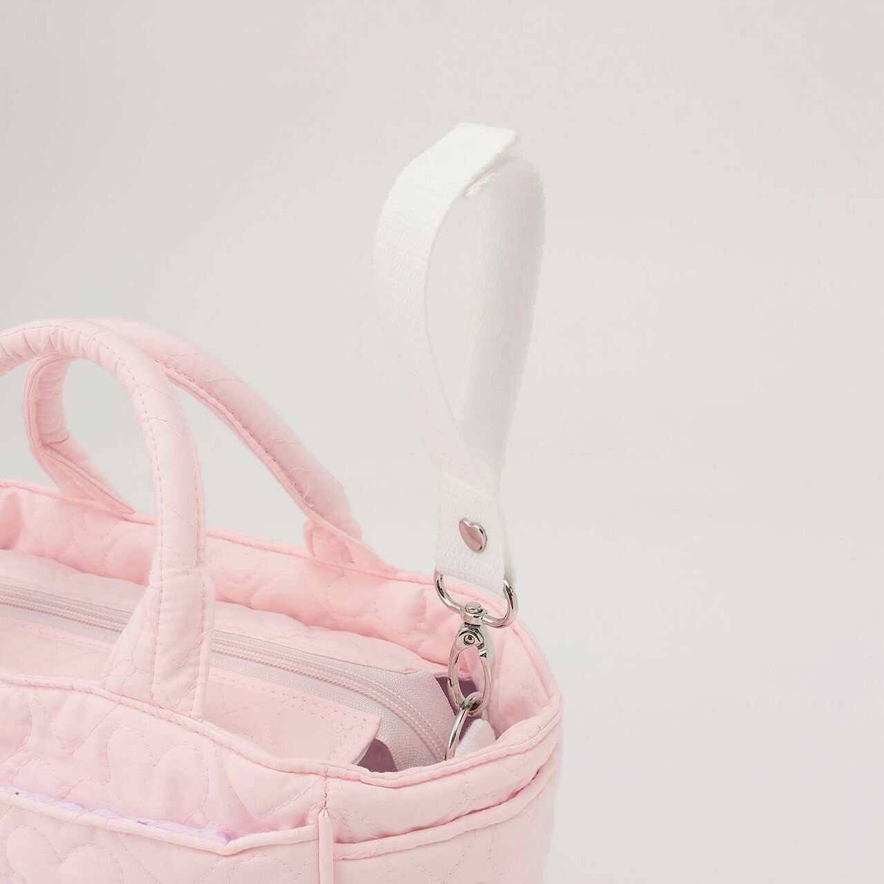 [Mezzo Piano Mama] Rabbit Appliqu&eacute; 2 Way Tote Bag,Light pink, large image number 3