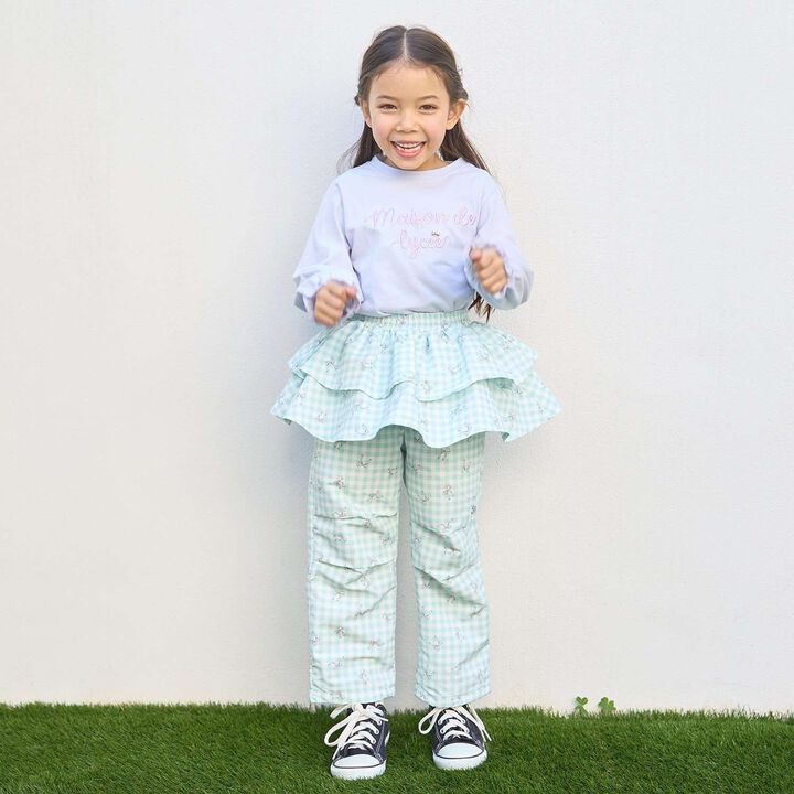 [School-Ready] [Water-Repellent, Anti-Stain, Durable, UV] Layered Skirt Pants,Lavender, medium image number 32