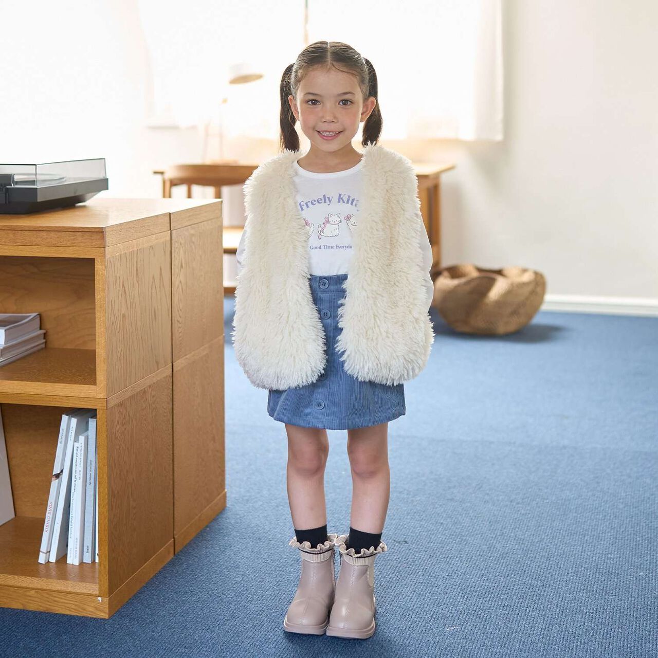 Fluffy and Soft Halloween Fur Vest,Mint, large image number 21