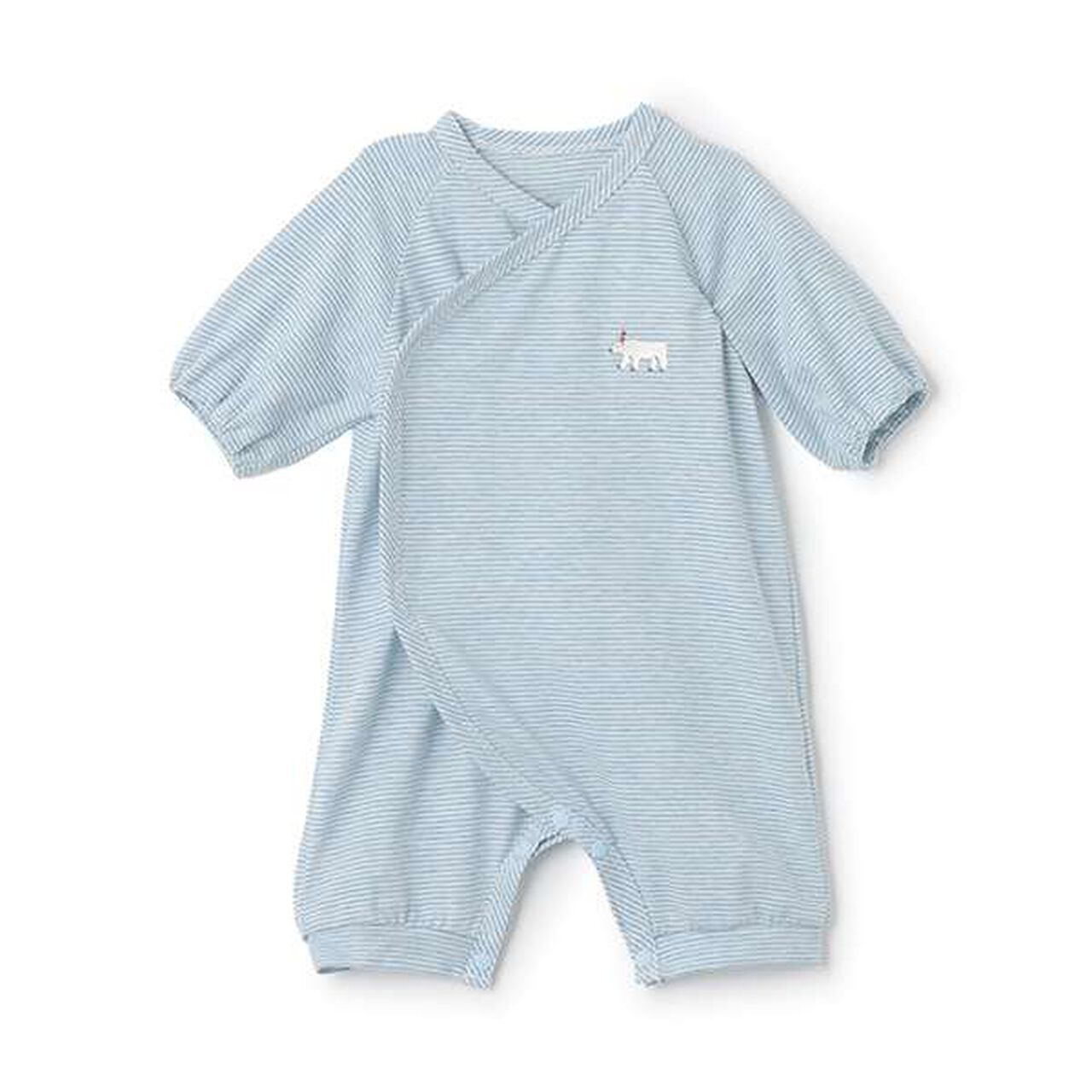 Polar Bear Stripe Newborn Wear,Blue, large image number 0