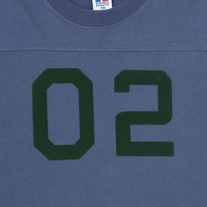 [Russell] Numbered Football Long Sleeve T-Shirt,Off white, medium image number 10
