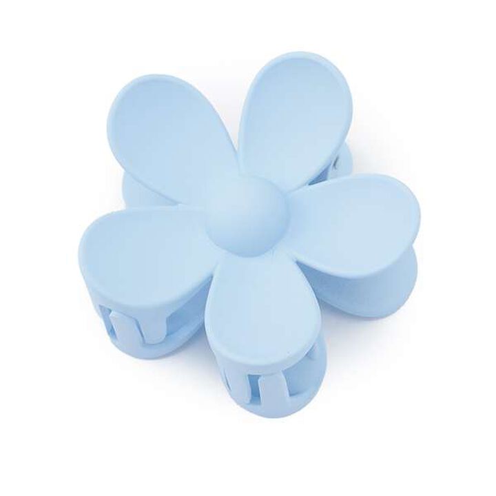 Flower Bun Clip,White, medium image number 1