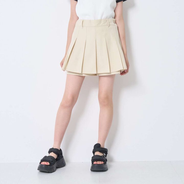 [LTXC/Easy Care] Stylish Micro Mini Skirt-Shorts,Beige, medium image number 1