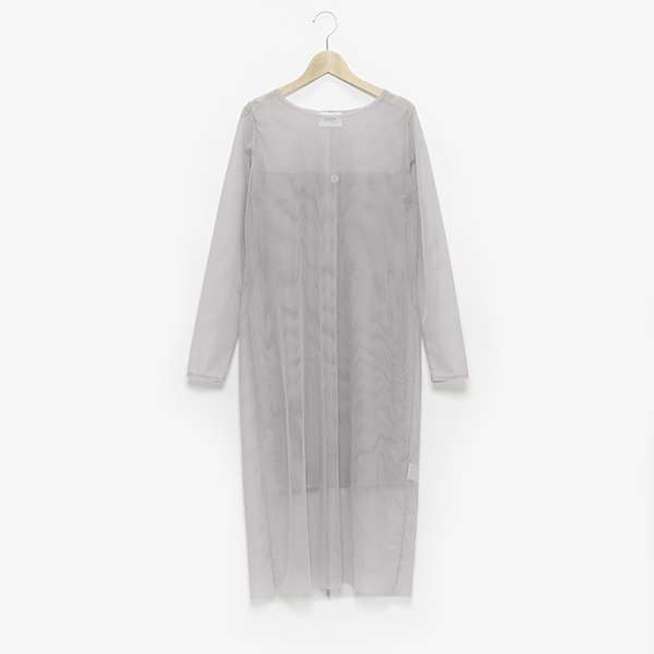 [LADIES] Sheer One-Piece Dress with Inner Lining,Light gray, large image number 1