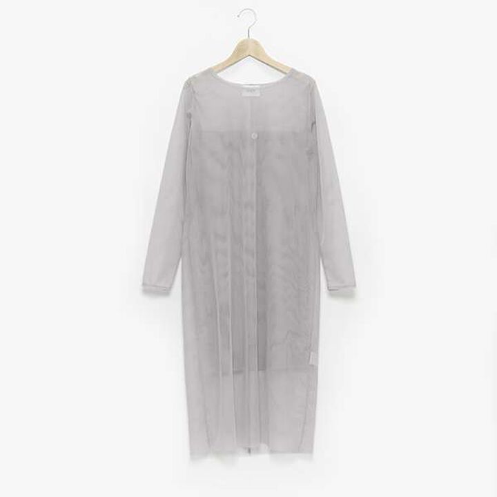 [LADIES] Sheer One-Piece Dress with Inner Lining,Light gray, medium image number 1