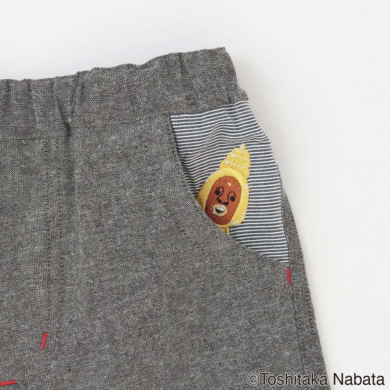 [Kobito Zukan] 5-Minute Length Pants,Charcoal gray, large image number 5