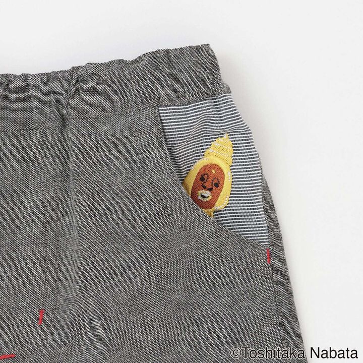 [Kobito Zukan] 5-Minute Length Pants,Charcoal gray, medium image number 5