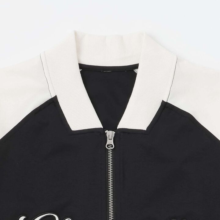 [High-Spec Outerwear] Varsity Jacket,Black, medium image number 15