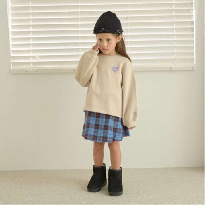 Tuck Pleated Skirt-Pants,Light gray, medium image number 3