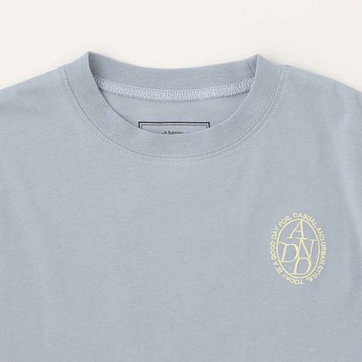 [100% Cotton 365D.] Wide T-Shirt with Embroidery,White, medium image number 10