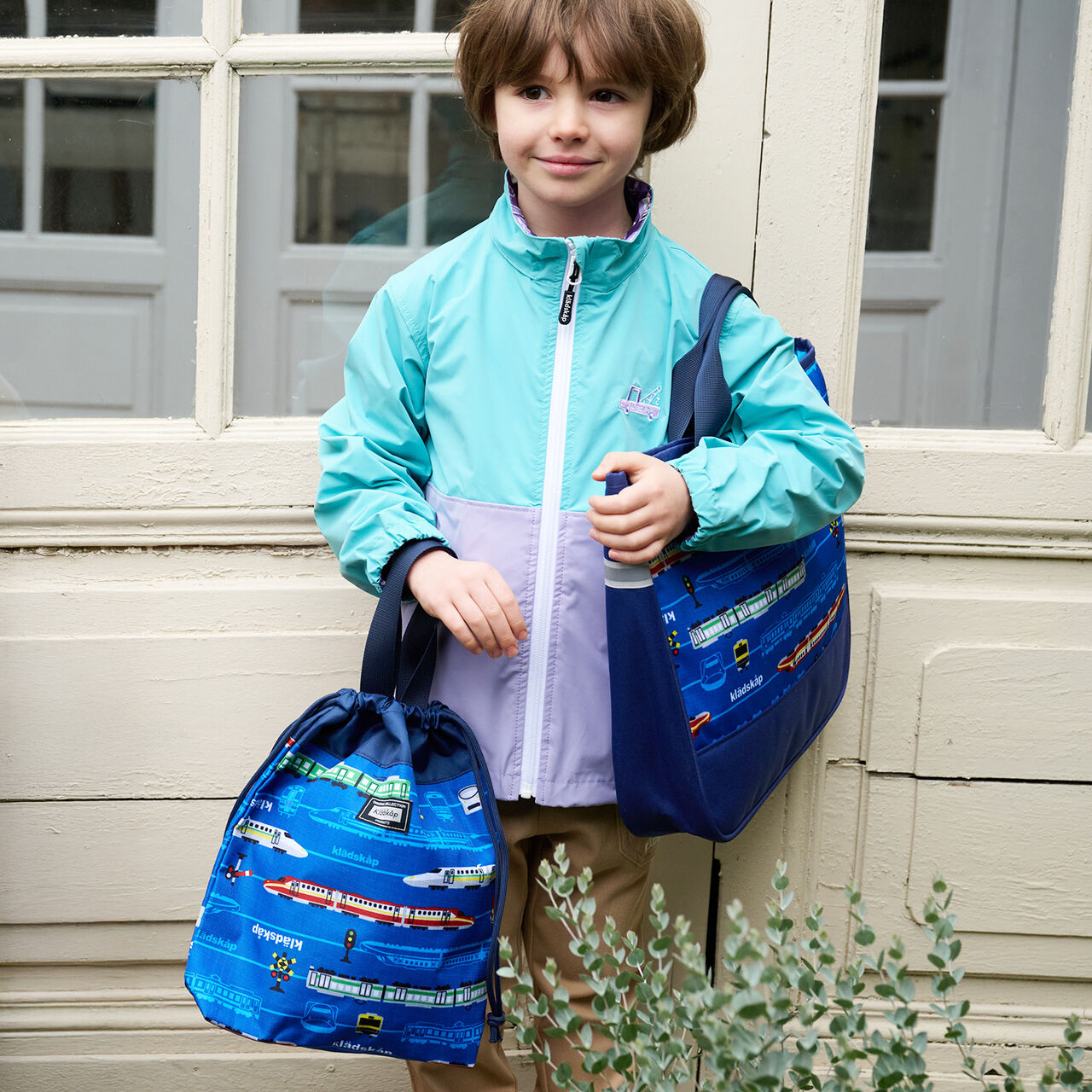 All-Over Pattern Shoe Bag,Blue, large image number 7