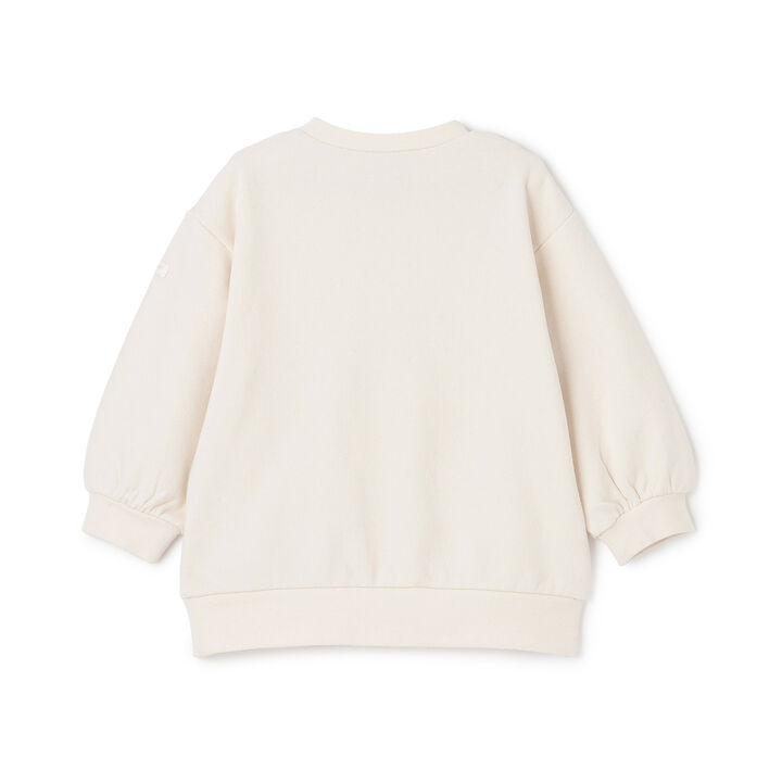 Wool Lined Strawberry Small Shoulder Bag Sweatshirt,Ivory, medium image number 6