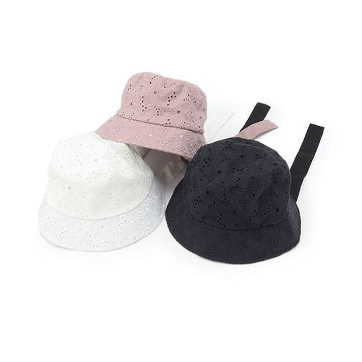 Lace Bucket Hat,Off white, medium image number 11