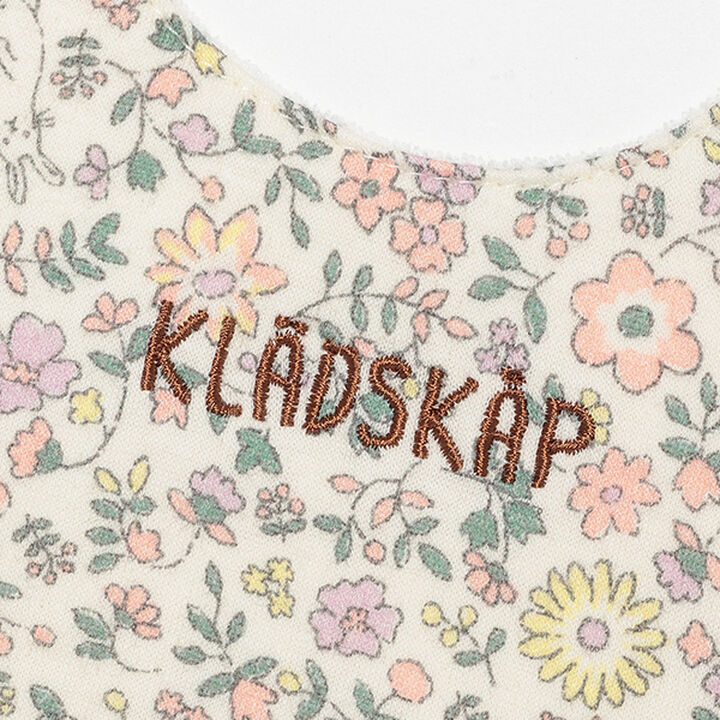 Floral Pattern Scallop Trim Bib,Light pink, medium image number 5