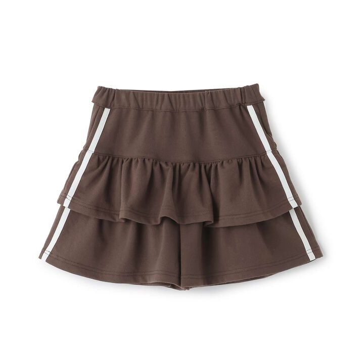 Lightweight French Terry Tiered Skirt-Shorts,, medium