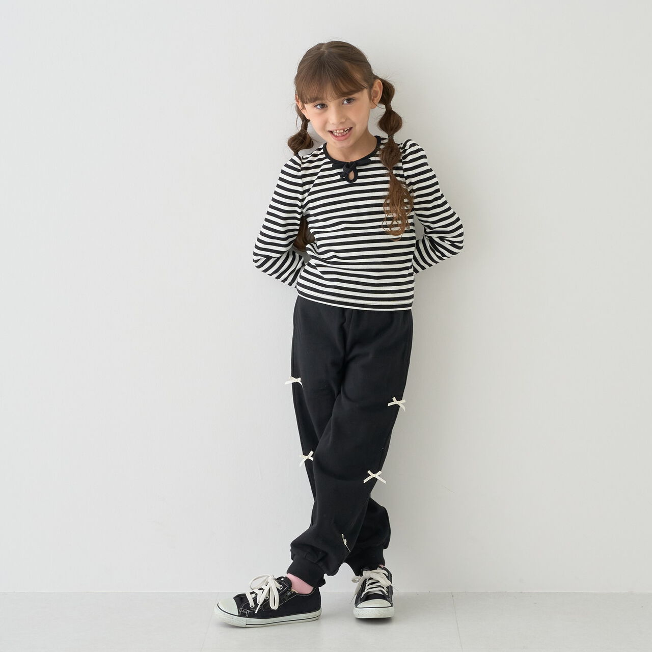 [Mini Length] Bi-Color Ribbon Ribbed Top,Blue gray, large image number 9