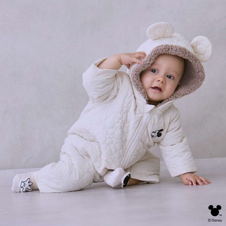 [Disney] Quilted Jumpsuit,Black, medium image number 1