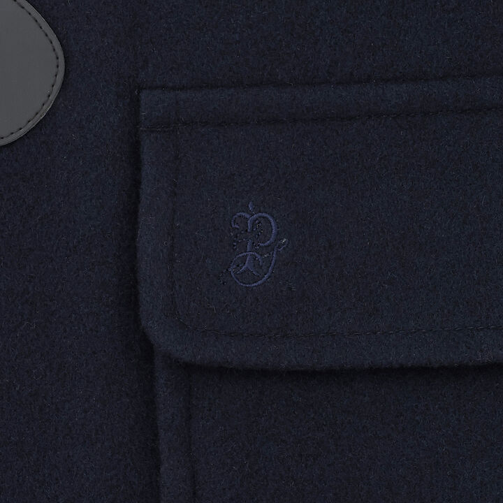 [Lightweight Quilted Lining] Mid-Length Duffle Coat,Navy, medium image number 11