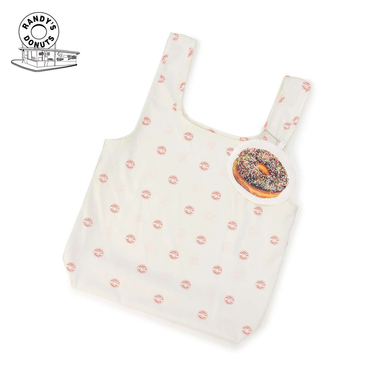[Randy's]Donut Pouch Eco Bag,Off white, large image number 8