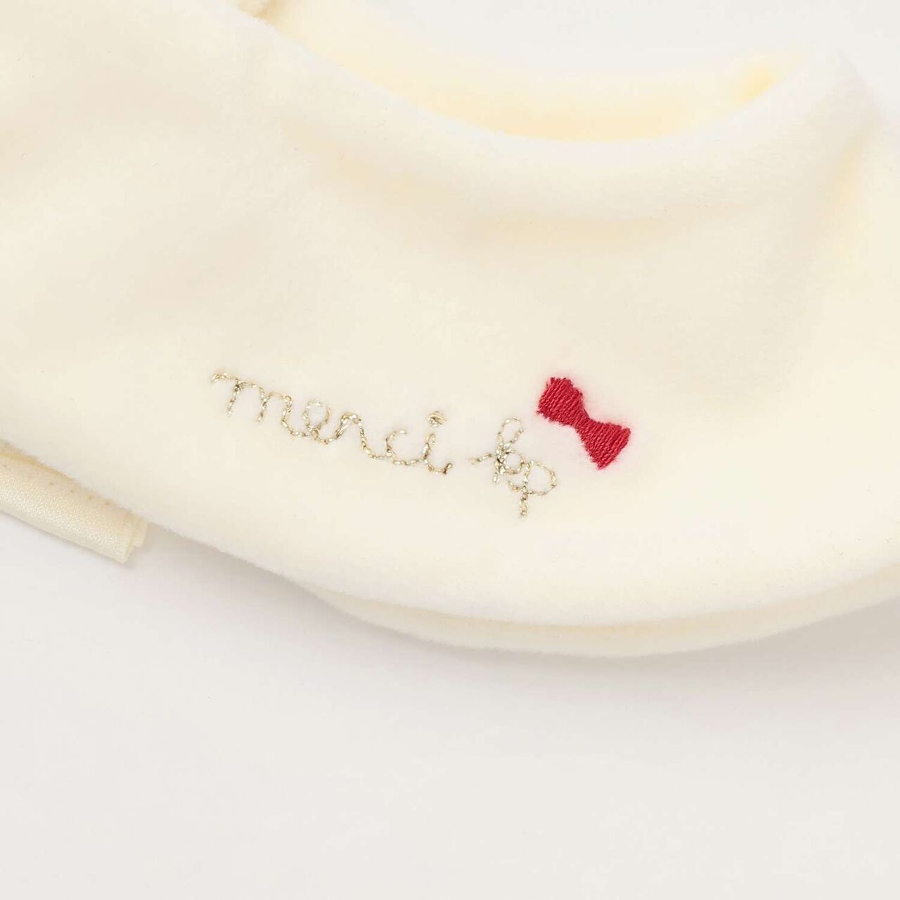 Dot Ribbon Pattern Viera One-Piece Dress [with Tippet],Ivory, large image number 8