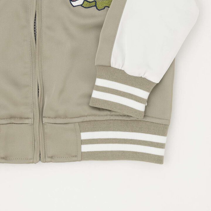 Dinosaur Embroidered Souvenir Jacket (Sukajan),Khaki, medium image number 17