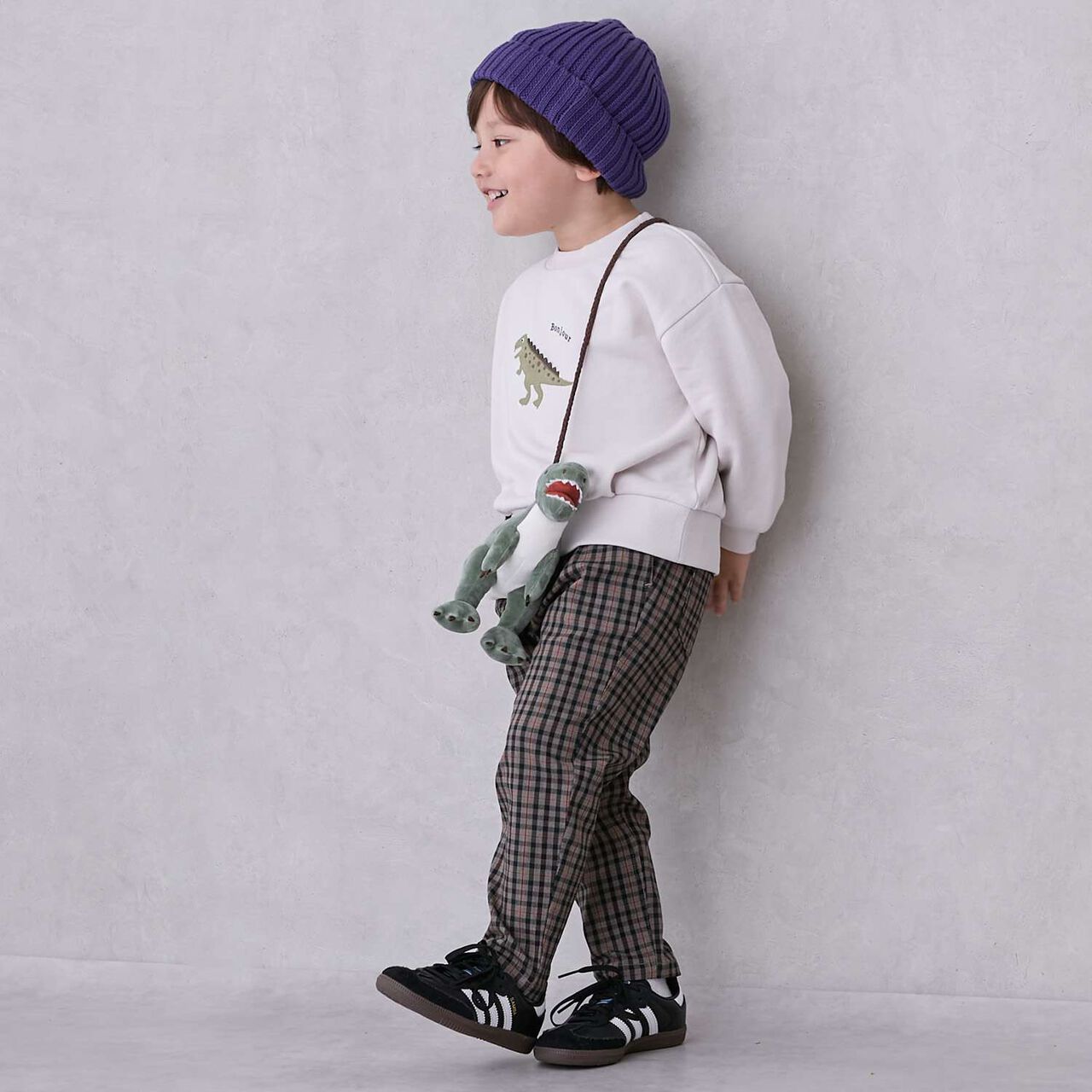 Dinosaur Small Shoulder Bag,Light orange, large image number 4