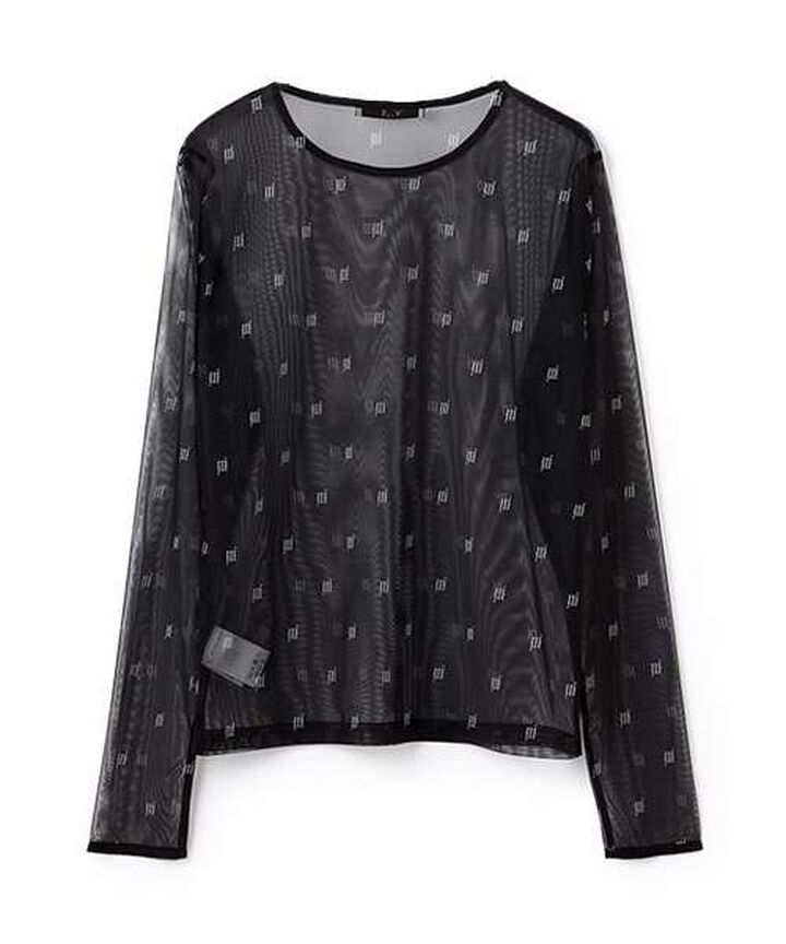 Monogram Sheer Inner Wear,Ivory, medium image number 9