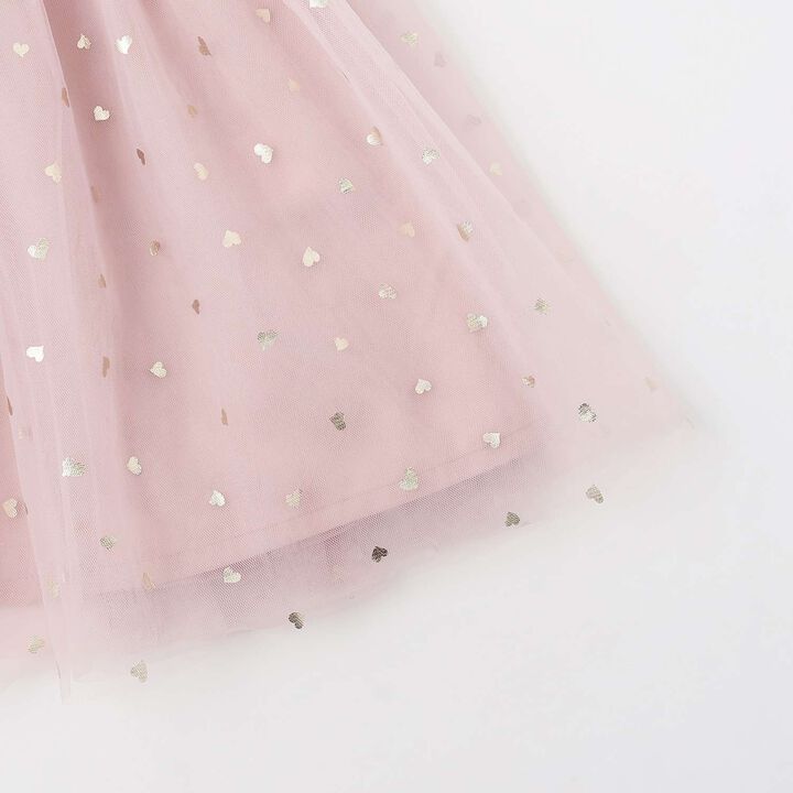 Heart Tulle One-Piece Dress,Pink, medium image number 5