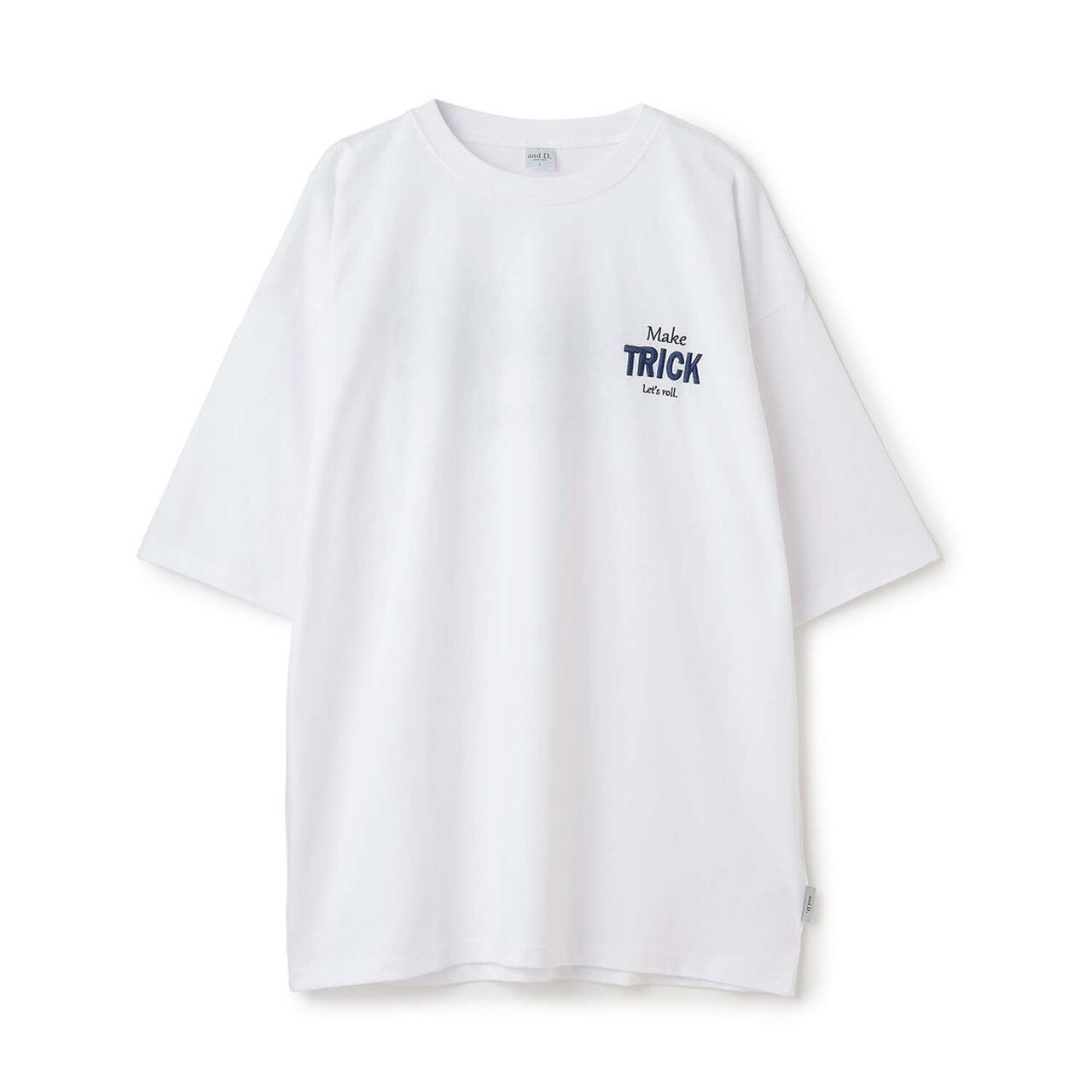 [Parent-Child Matching] DAD Back Logo Embroidered Oversized Short Sleeve T-Shirt,Black, large image number 6