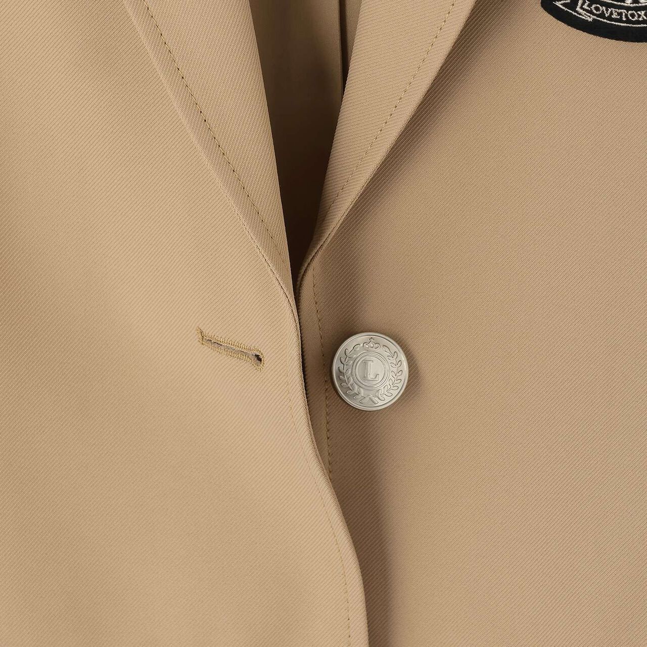 [Graduation Attire] Emblem Tailored Jacket,Beige, large image number 13