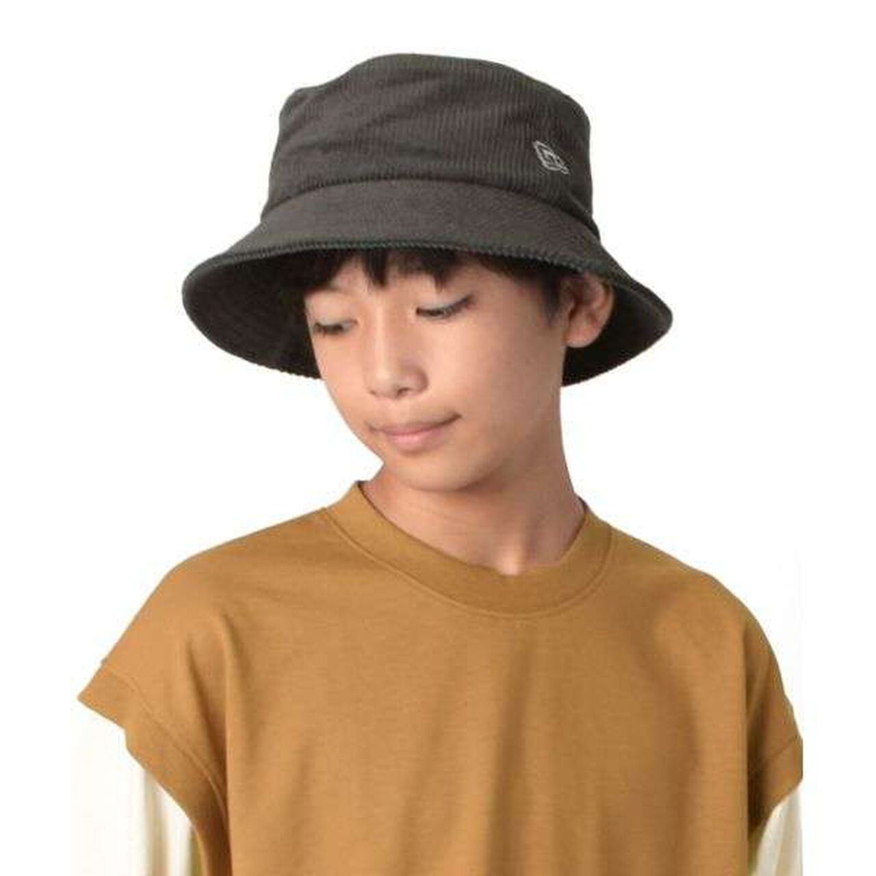 Corduroy Bucket Hat,Charcoal gray, large image number 0