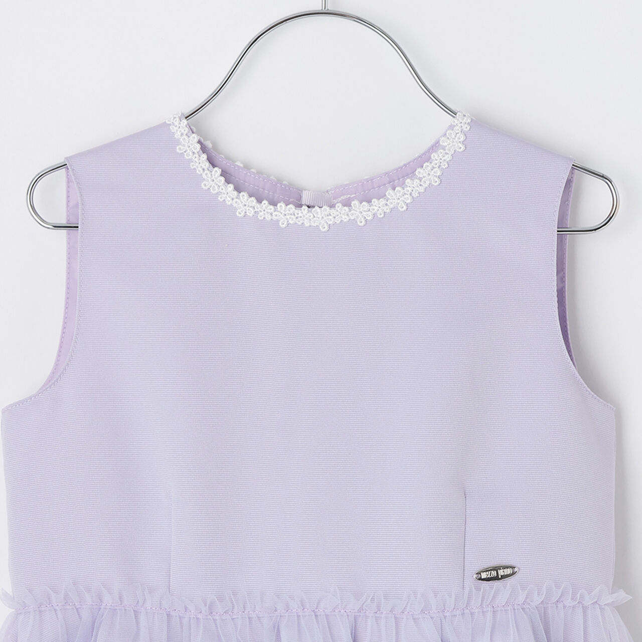 Floral Embroidery Dress & Knit Cardigan Set,Lavender, large image number 10