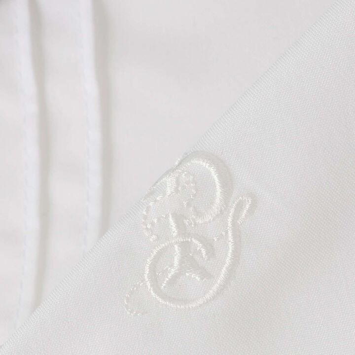 [Graduation Attire] [Wrinkle-Resistant] Round Collar Shirt,White, medium image number 7
