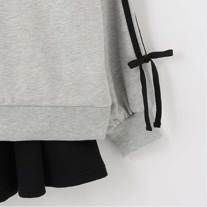 Half-Zip Pleated Set,Top gray, medium image number 11