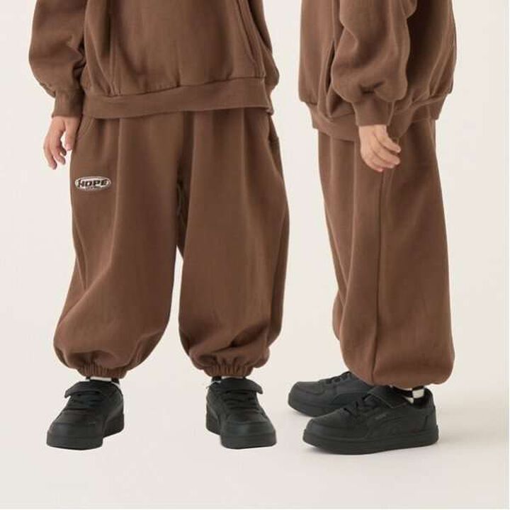 Cozy Fleece Color Block Sweatpants with Panels,Charcoal gray, medium image number 18