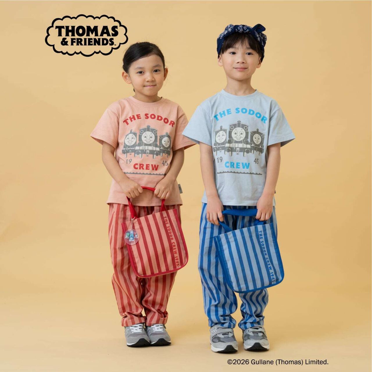 [Thomas the Tank Engine] Charm Stripe Mini Tote,Pink, large image number 1