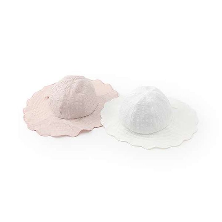 Scallop Trim Sun Hat,Light pink, medium image number 6