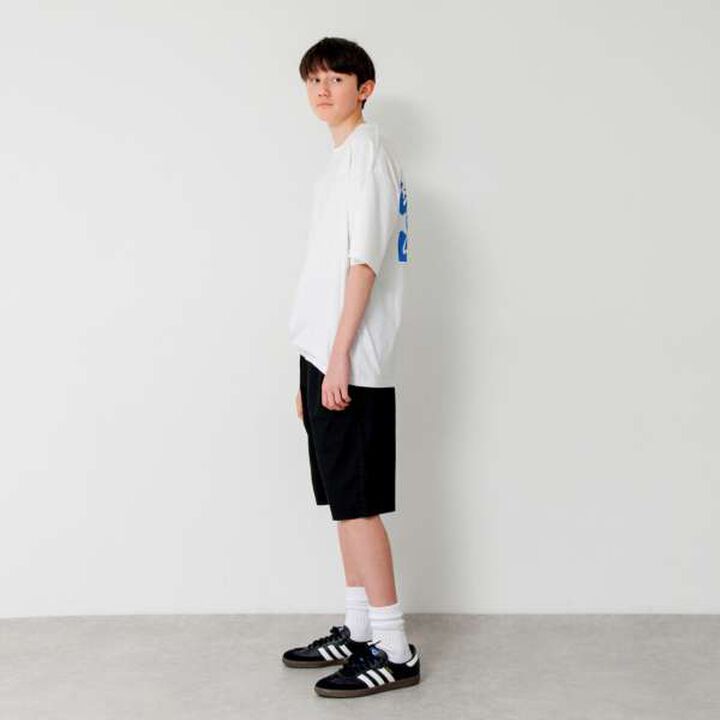 Big Short Sleeve T-Shirt with Puzzle Print,Black, medium image number 11